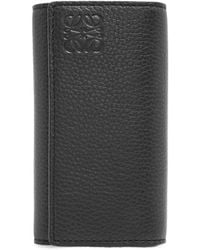 Loewe - Anagram Grained Leather Key Case - Lyst