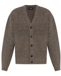 DSquared² - V-Neck Knitted Cardigan - Lyst