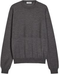 Jil Sander - Round-Neck Knitted Sweater - Lyst