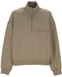 Agolde - Pavillion Half-Zip Chest-Pocket Sweatshirt - Lyst