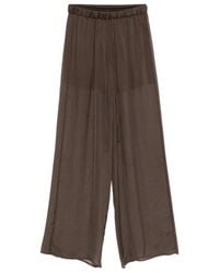 Alysi - Drawstring Palazzo Pants - Lyst