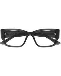 Balenciaga - Eyewear Rectangular Glasses And Frames - Lyst