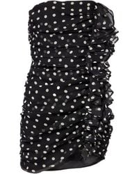 Nina Ricci - Polka-Dot Silk Chiffon Minidress - Lyst