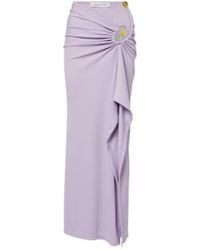 Christopher Esber - Spiral Beach Glass Ribbed-Knit Jersey Maxi Skirt - Lyst