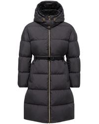 Moncler - Briant Hooded Long Down Jacket - Lyst