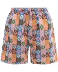 Nanushka - Logo-Print Swim Shorts - Lyst
