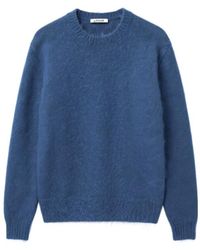 AURALEE - Long-Sleeved Crew-Neck Sweater - Lyst