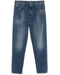 Dondup - Cuffed Straight-Leg Jeans - Lyst