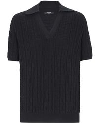 Balmain - Monogram Knit Polo - Lyst