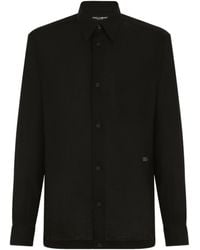Dolce & Gabbana - Hawaiian Long-Sleeve Linen Shirt - Lyst