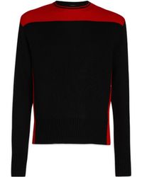 Ferragamo - Color Matching Design Long-Sleeved Sweater - Lyst