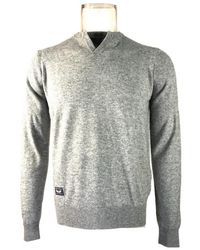 Armani Jeans - Long-Sleeved Contrasting Sweater - Lyst