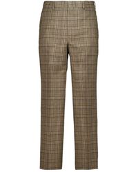 AURALEE - Checked Casual Trousers - Lyst