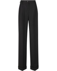 Dolce & Gabbana - Stripe Pattern Casual Pants - Lyst