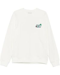 Drole de Monsieur - Vine Embroidered Slogan Sweatshirt - Lyst