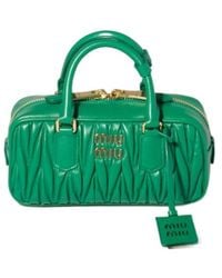 Miu Miu - Arcadie Matelassé Nappa Leather Bag - Lyst