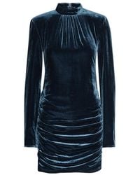 ROTATE BIRGER CHRISTENSEN - Refined Ruching Mini Dress - Lyst