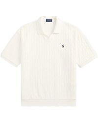 Polo Ralph Lauren - Cable-Knit Johnny Collar Sweater - Lyst