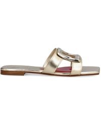 Roger Vivier - Buckle Detailed Square-Toe Sandals - Lyst