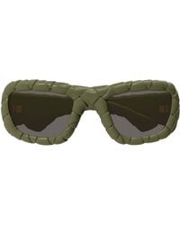 Bottega Veneta - Eyewear Panthos Frame Sunglasses - Lyst