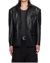 Lu'u Dan - Belted Leather Suit Jacket - Lyst