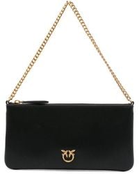 Pinko - Logo Plaque Shoulder Bag - Lyst