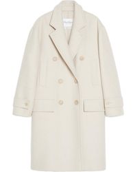 Max Mara - Nogara Collared Button-Up Coat - Lyst