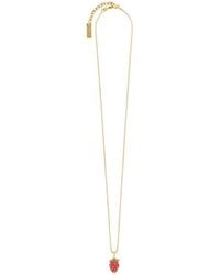 Saint Laurent - Strawberry Chained Necklace - Lyst