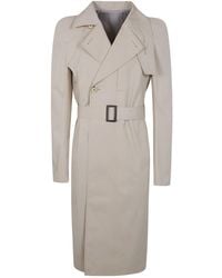 Rick Owens - Temple Temple Belted Trench Coat - Lyst