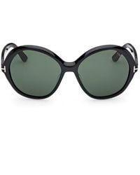 Tom Ford - Eyewear Annabelle-02 Round Frame Sunglasses - Lyst