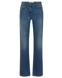 Elisabetta Franchi - Palazzo Jeans With Rhinestones - Lyst