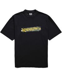 Balenciaga - Messy Spray Medium Fit T-Shirt - Lyst