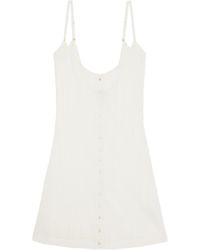 Donde Esteban - Guayabera Knitted Mini Dress - Lyst