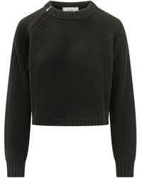 Ba&sh - Corvy Cropped Knitted Sweater - Lyst