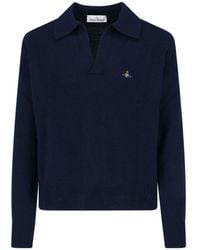 Vivienne Westwood - Long Sleeve Logo Embroidered Jumper - Lyst