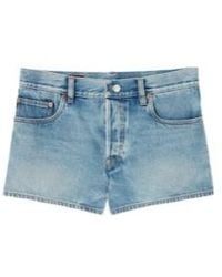 Gucci - Stonewashed Denim Shorts - Lyst
