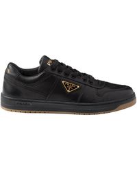 Prada - Triangle-Logo Low-Top Sneakers - Lyst