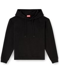 DIESEL - F-Normy Logo-Embroidery Hoodie - Lyst