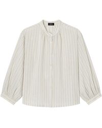 A.P.C. - Stand-Up Collar Shirt - Lyst