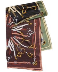 Gucci - Printed Silk Twill Stole - Lyst