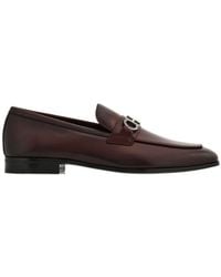 Ferragamo - Gancini Embellished Loafers - Lyst