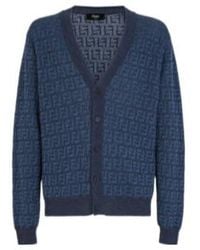 Fendi - Ff Motif Regular Fit Cardigan - Lyst