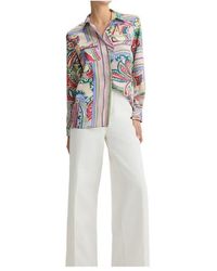 Liu Jo - Printed Satin Shirt - Lyst
