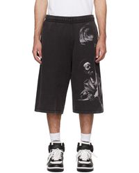 Off-White c/o Virgil Abloh - Graphic Printed High Waist Shorts - Lyst