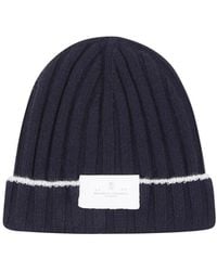 Brunello Cucinelli - Turn-Up Brim Ribbed Beanie - Lyst