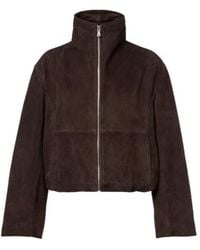 Nour Hammour - Etienne Suede Jacket - Lyst