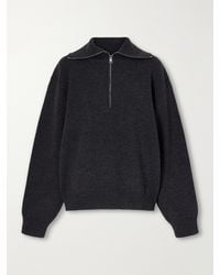 Rohe - Wool-Blend Half-Zip Sweater - Lyst