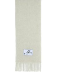 Marni - Logo Patch Fringed-Edge Scarf - Lyst