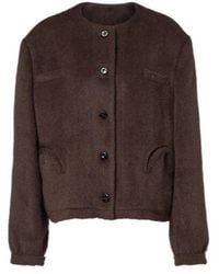 Blazé Milano - Gliss Chevron Alpaca And Wool Jacket - Lyst