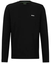 BOSS - Boss Contrast-Logo Stretch Long-Sleeved T-Shirt - Lyst